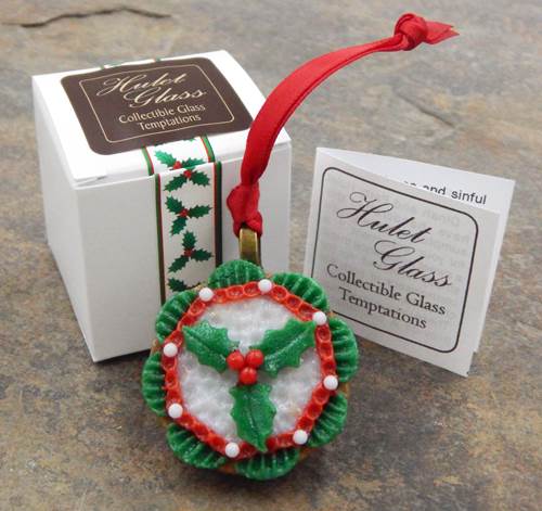 HG-119 Ornament Christmas Holly $52 at Hunter Wolff Gallery