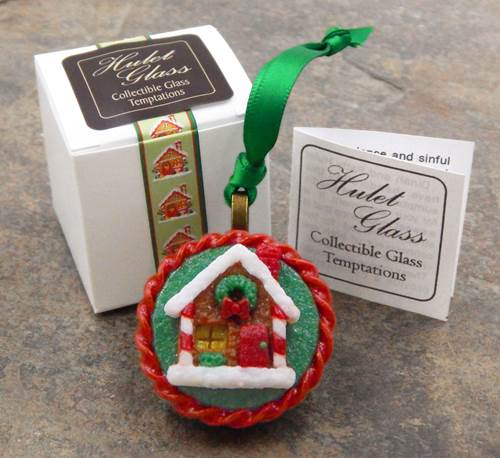 HG-127 Ornament Christmas Gingerbread House $52 at Hunter Wolff Gallery
