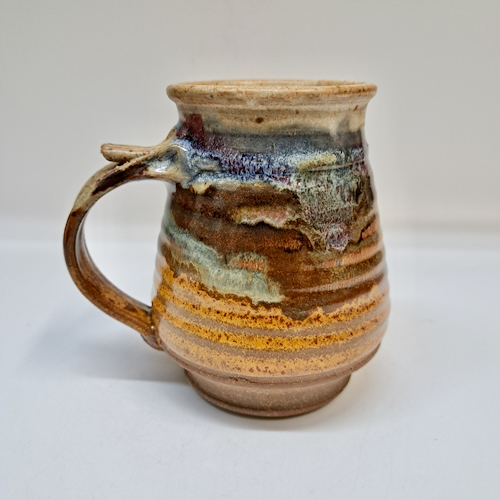 Click to view detail for #250721 Mug Brown/Tan/Blue  $19