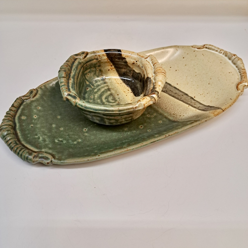 #250737 Chip & Dip, Personal-Size Green $18 at Hunter Wolff Gallery