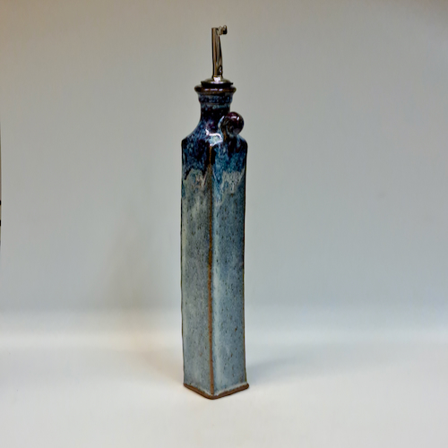 #230745 Oil & Vinegar Cruet Blue/Red/White $24.50 at Hunter Wolff Gallery