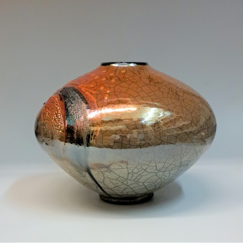 #230756 Raku Glitter Pot $79 at Hunter Wolff Gallery