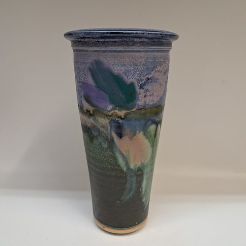 Click to view detail for #250758 Flower Vase, Green $28