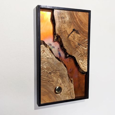 Click to view detail for BEN-9050 Random – Shadow Box Clock $650