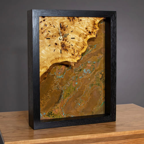 Click to view detail for BEN-9058 Clock, Sparkling Sands 9 3/4 x12 1/2 x 2 1/8 $400