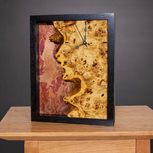 Click to view detail for BEN-9059 Clock, Red Sands 9 3/4 x 12 1/2 x 2 1/8 $450