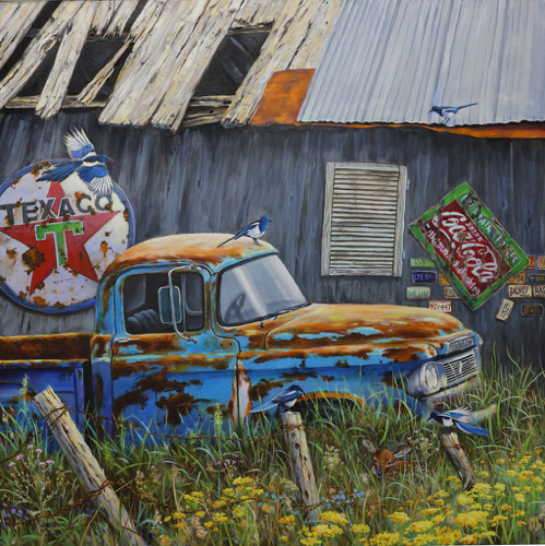Barn Find 36x36 $4000 at Hunter Wolff Gallery