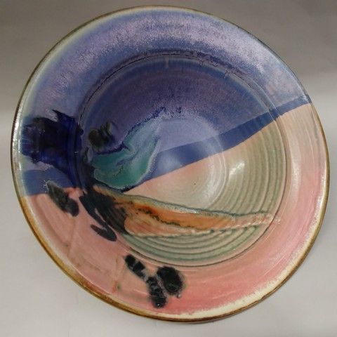 Click to view detail for Bowl - Blue/Pink 13