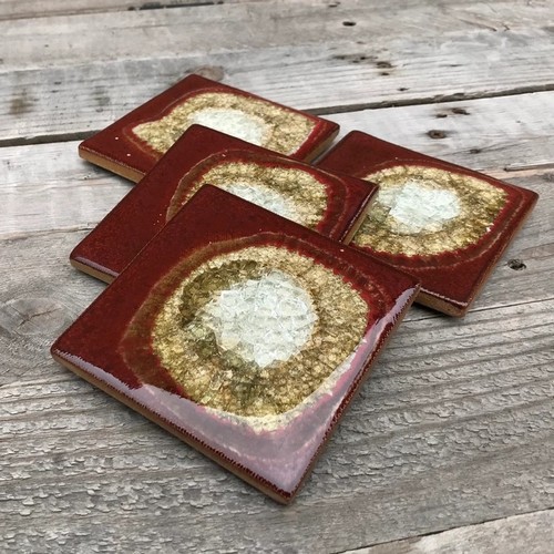 Click to view detail for KB-703 Coasters Set of 4 Brick $45