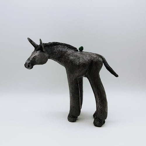 Click to view detail for CS-004 Samuel Burro with Blue-Green Bird $400