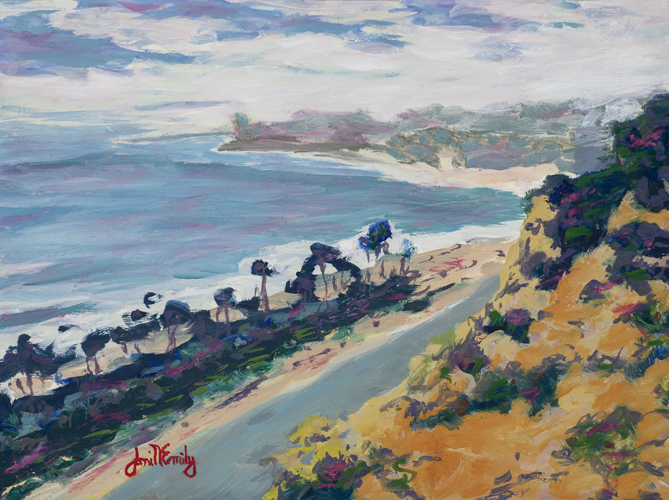 Cliff View at Capistrano Beach $600 at Hunter Wolff Gallery