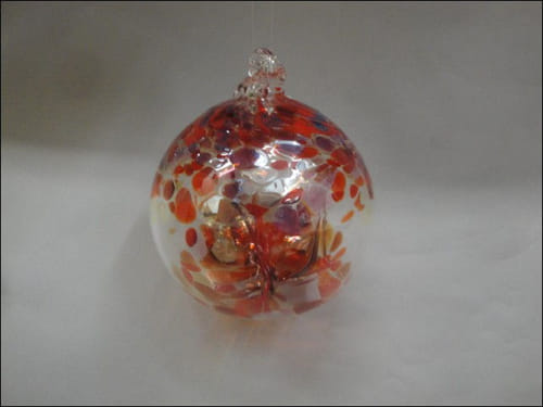 Click to view detail for DB-192 Ornament Witches Ball, Red