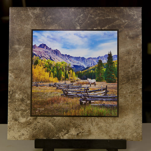 Click to view detail for Dallas Creek Ranch Stone Plaque 12x12 $90
