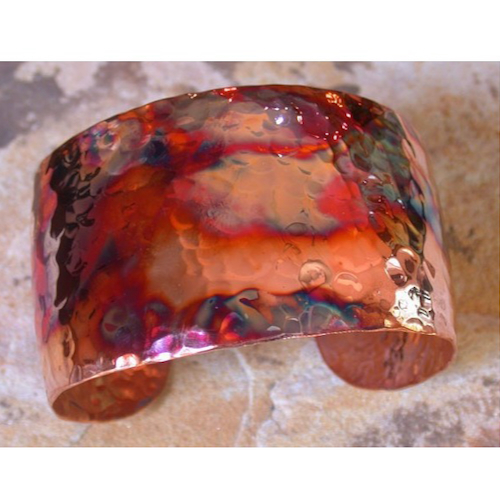 Click to view detail for EC-176 Cuff, Hand Hammered Pure Copper $212