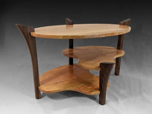 Click to view detail for BEN-7018 Eliptical Table - 3 tier