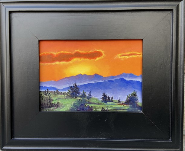 Fire in the Sky 5x7 $250 at Hunter Wolff Gallery