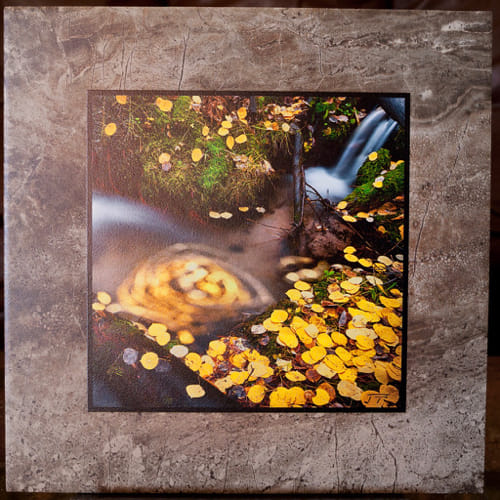 Click to view detail for Forest Nook Stone Plaque 12x12 $90