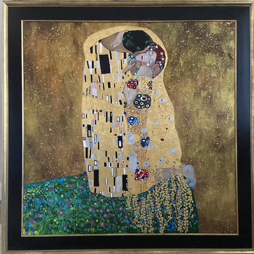 Click to view detail for Ode To The Kiss 40x40 $7500