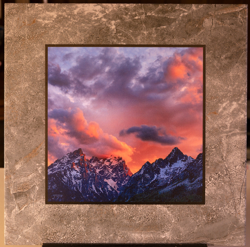 Click to view detail for Gathering Storm over Mount Teewinot 12x12 $98