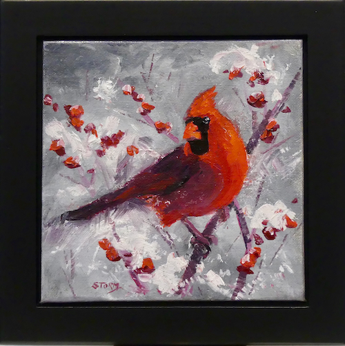 Have A Berry Nice Day 6x6 $290 at Hunter Wolff Gallery