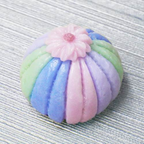 HG-187 Segmented Ball-Blue/Pink/Green/Lavendar $48 at Hunter Wolff Gallery