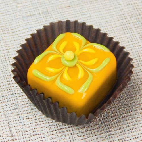Click to view detail for HG-189 Square Mango/Pistachio/Lemon $46