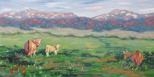 Highlanders 8x16 $750 at Hunter Wolff Gallery