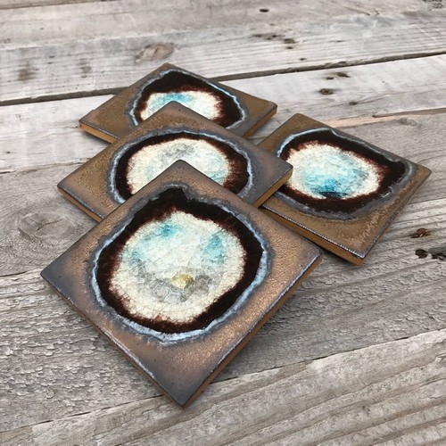 Click to view detail for KB-541 Coaster Set - Bronze -  $42