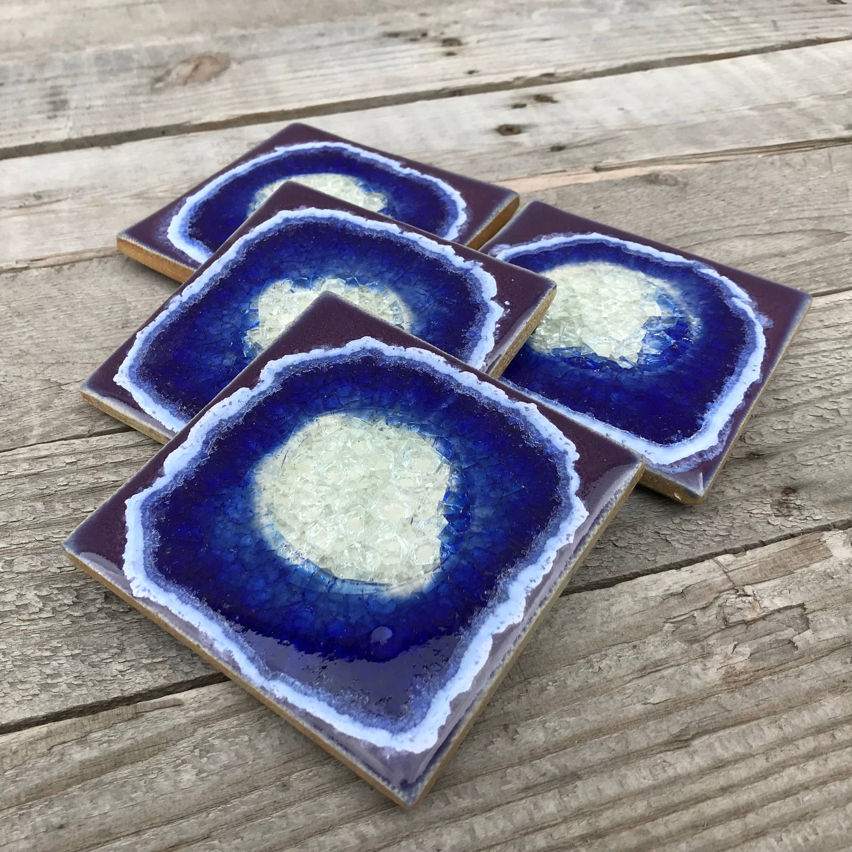 Click to view detail for KB-544 Coaster Set - Purple $42