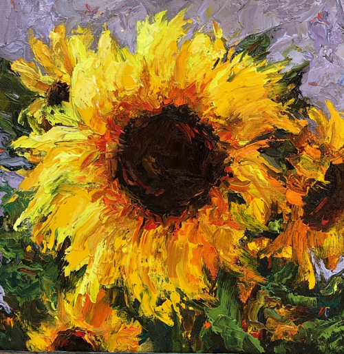 Click to view detail for Sunflower 8x8 $320