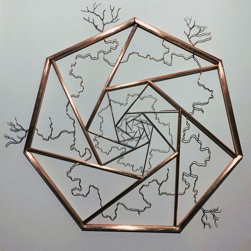 Click to view detail for Layers of Time - Copper 39x38 $960