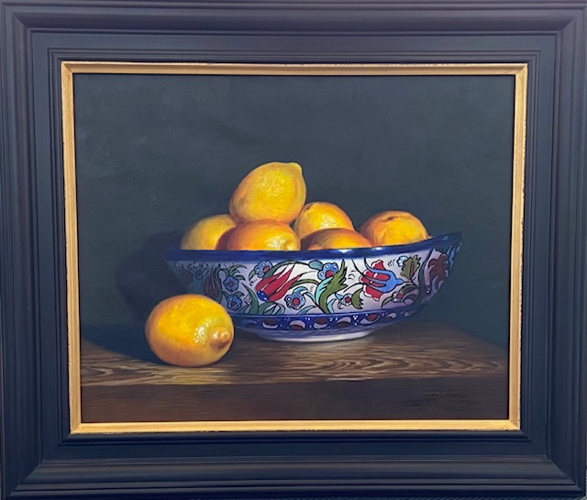 Click to view detail for Lemons and Turkish Bowl 16x20  $1400