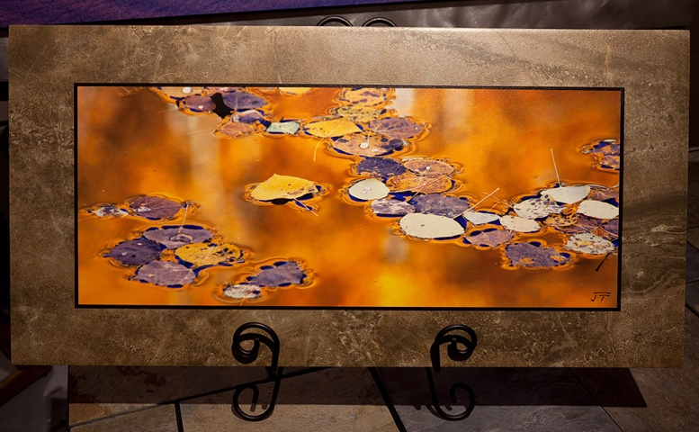 Click to view detail for Liquid Gold  Stone Plaque 12x24 $180