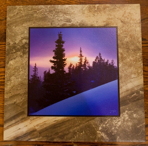 Click to view detail for Longs Peak Winter Sunrise 12x12 $90
