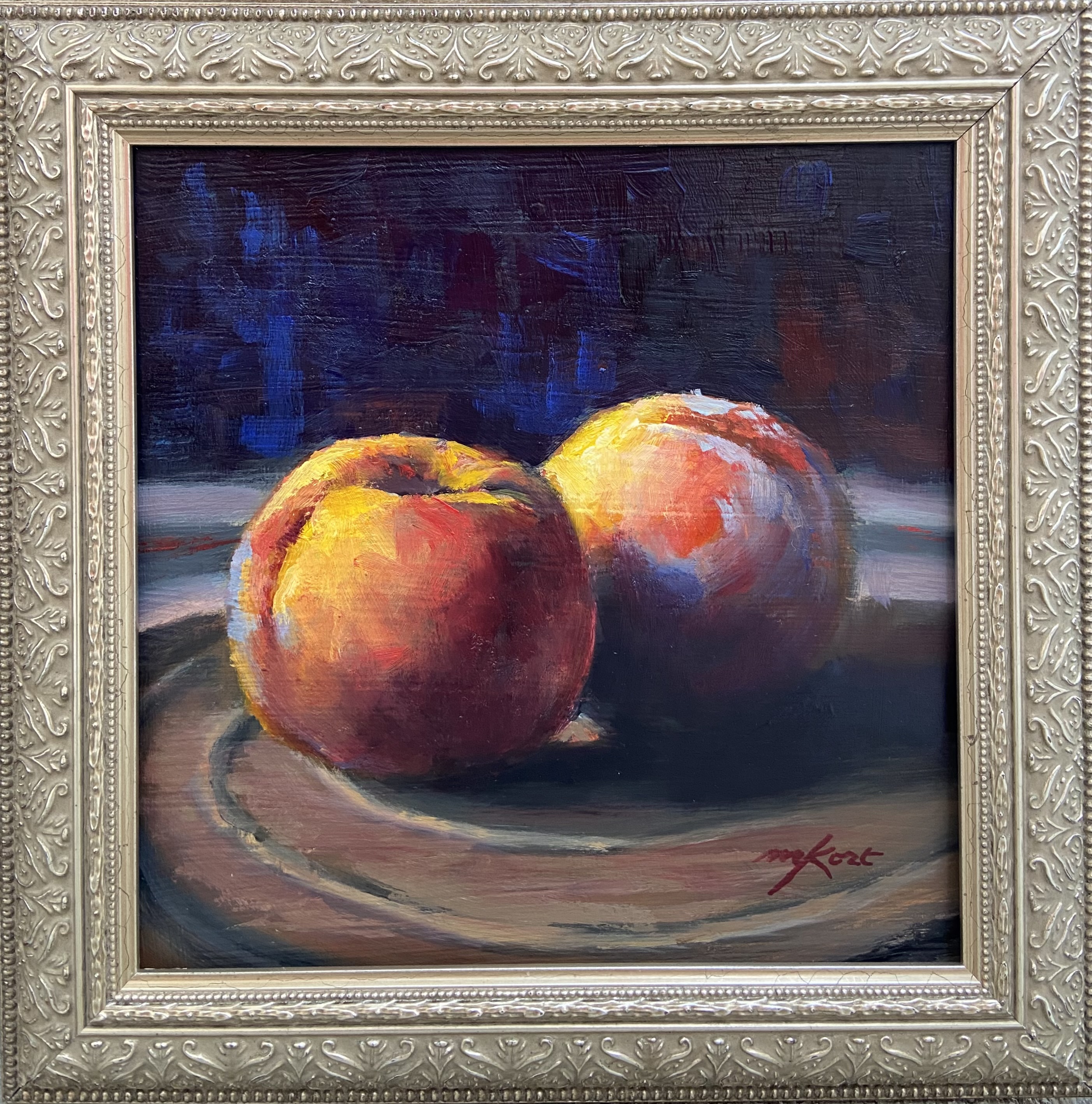 Click to view detail for Peach Pair 8x8 $270