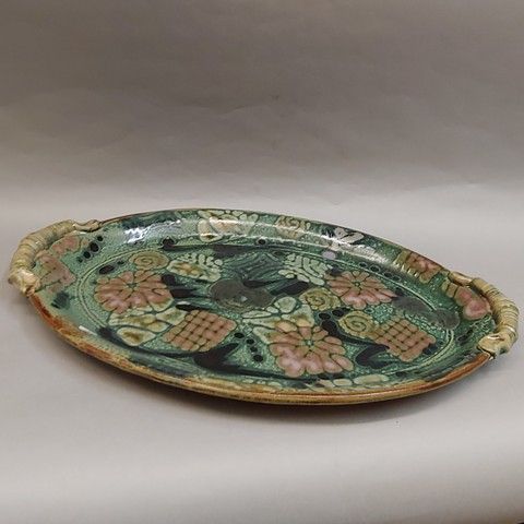 Platter, Oval 12.5x20 at Hunter Wolff Gallery