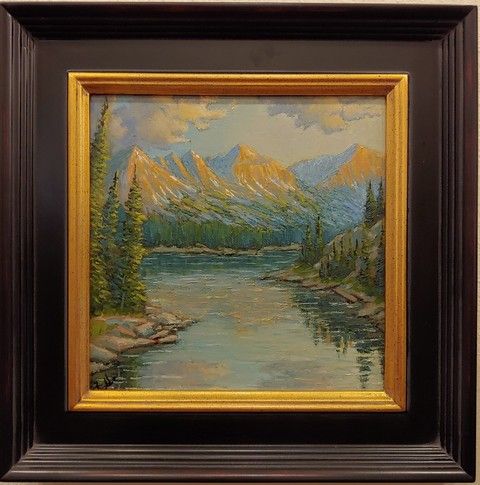 Rocky Mountain National Park 8x8 $250 at Hunter Wolff Gallery