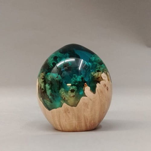 Click to view detail for SH020 Egg Shape 3 Teal