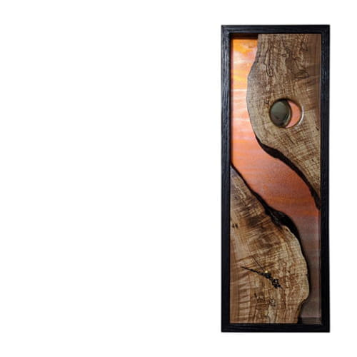Click to view detail for BEN-9047 Contrast Shadow Box Clock