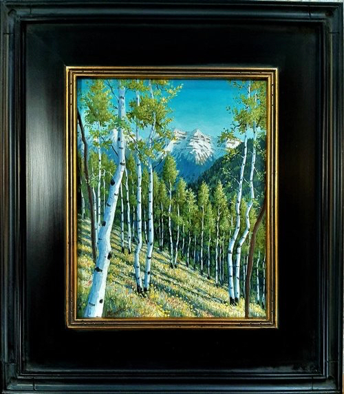 Spring Hike, Telluride (CO) 10x8 $330 at Hunter Wolff Gallery