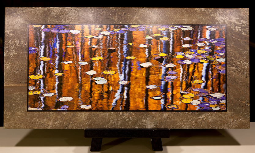 Click to view detail for Stained Glass Panoramic 12x24 $180