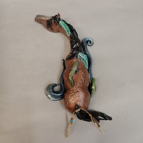 Click to view detail for Swimming Upstream - 9x4x2