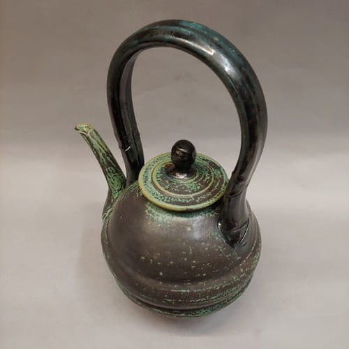 #20839 Teapot Dark Green $69 at Hunter Wolff Gallery
