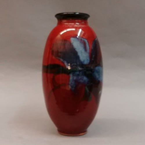 Click to view detail for Vase, Floral 10.5 x 5
