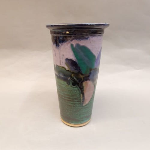 Vase Green & Blue 10x 5.5 at Hunter Wolff Gallery
