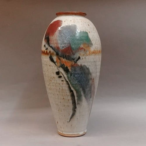 Click to view detail for Vase 16x7.5 Splash on White