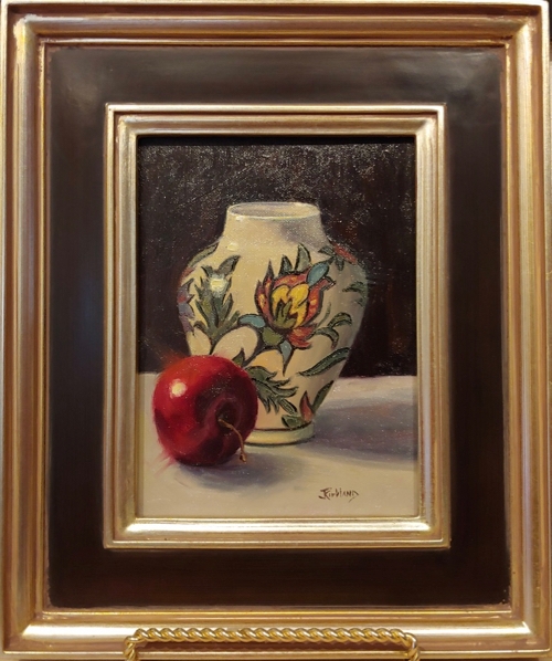 Click to view detail for Vase and Red Plum 8x6  $345