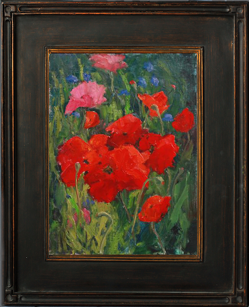Click to view detail for Wednesday's Poppies 14x11 $600