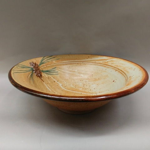 Click to view detail for Bowl with Pine Cone Motif